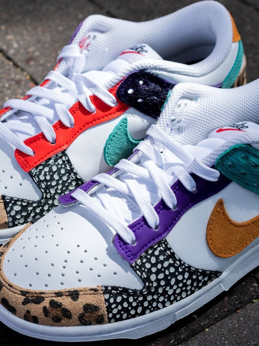 Nike Dunk Low Se "SAFARI MIX" Mens 7! Womens 8.5